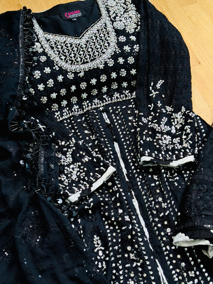 EXQUSITE SILK GHARARA  PARTYWEAR ALPW108