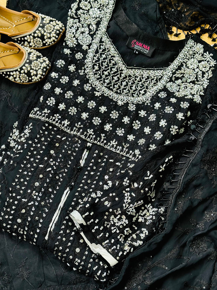 EXQUSITE SILK GHARARA  PARTYWEAR ALPW108