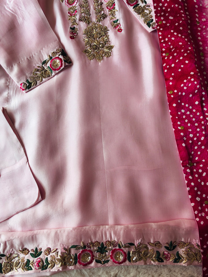 CUSTOM SERIES PURE SILK CHUNRI SUITS CHSF10