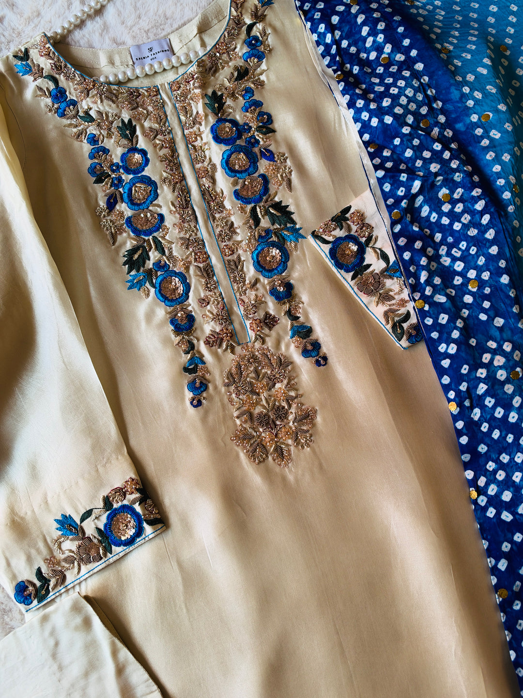 CUSTOM SERIES PURE SILK CHUNRI SUITS CHSF12