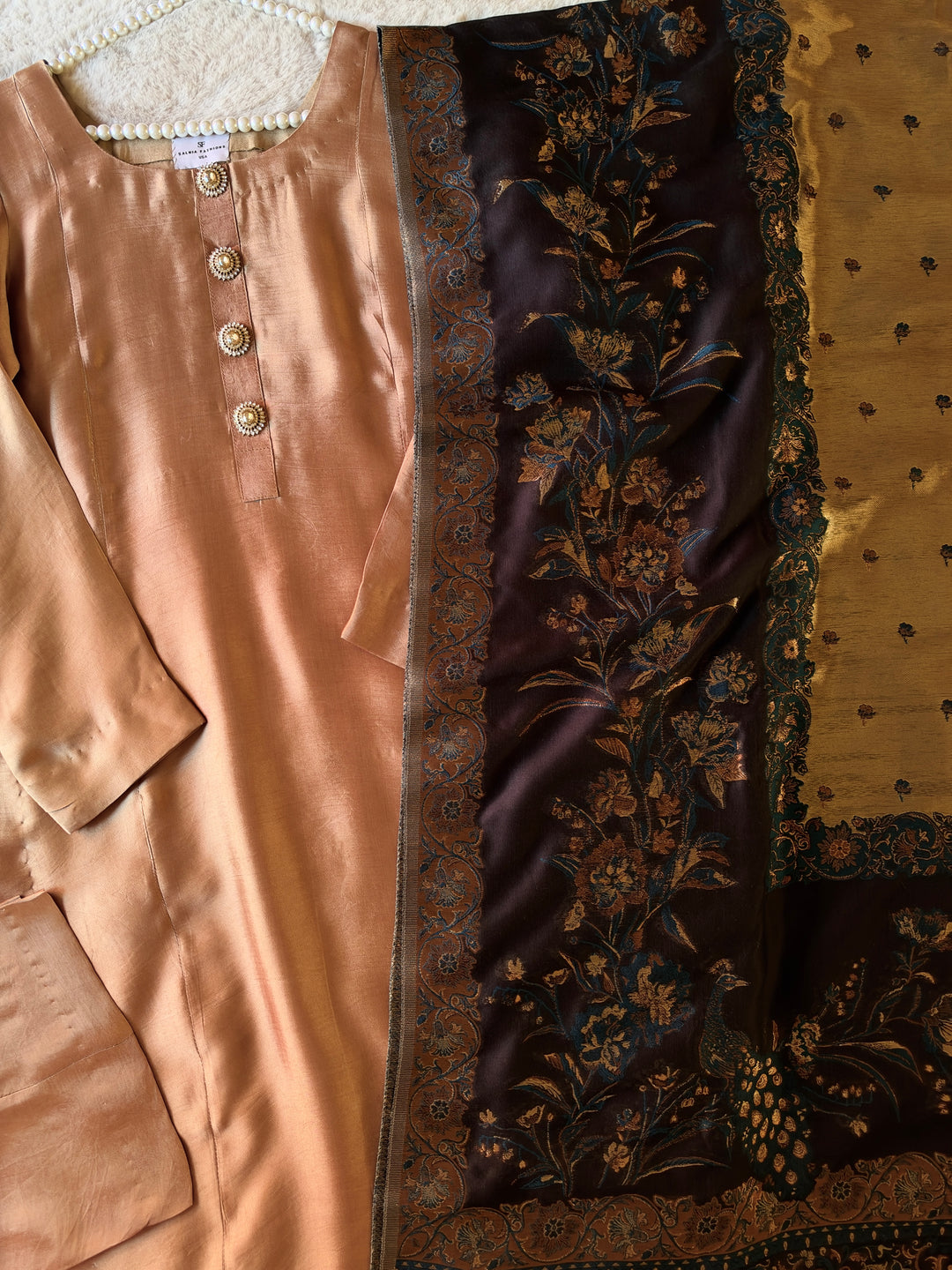 KHANI WOVEN PURE MOONLIGHT SHAWL SET KHMN04