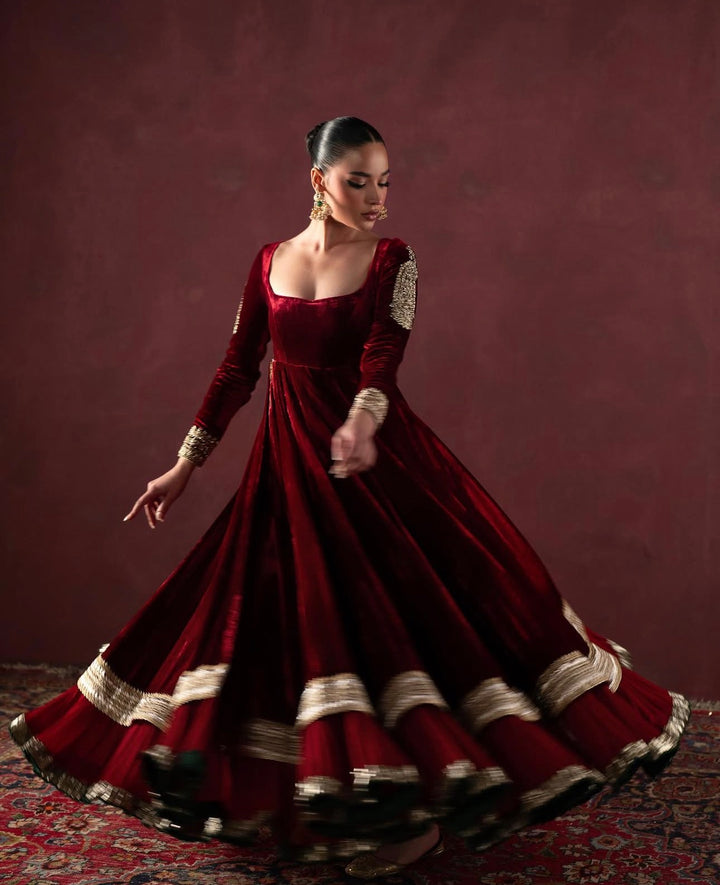 VELVET FORMAL FROCK PARTYWEAR SUIT VLSF02