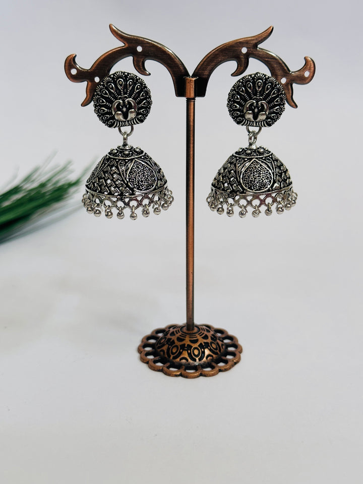 OXIDIZED JUMKA EARRING SILVER EROX804348