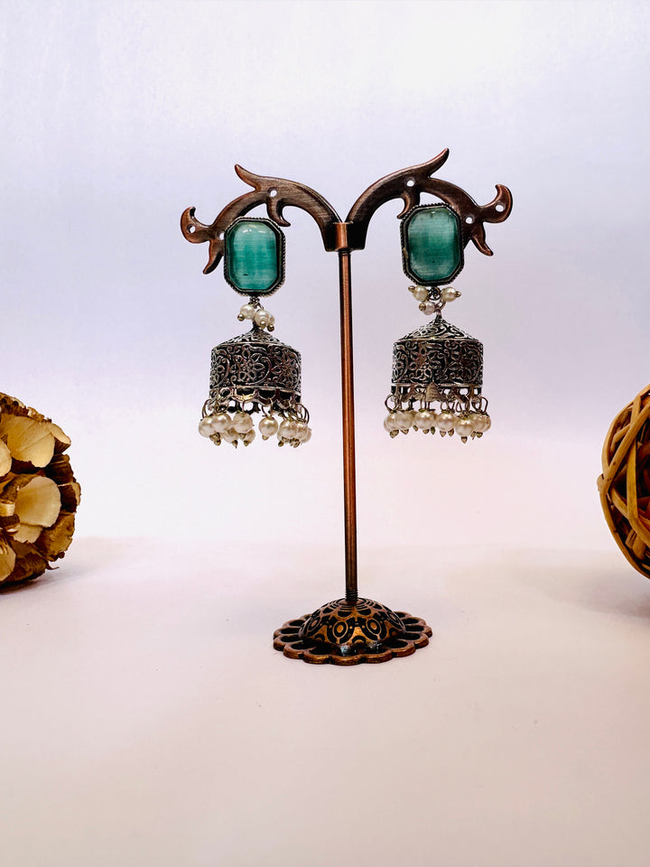 OXIDIZED JUMKA EARRING MINT EROX804690