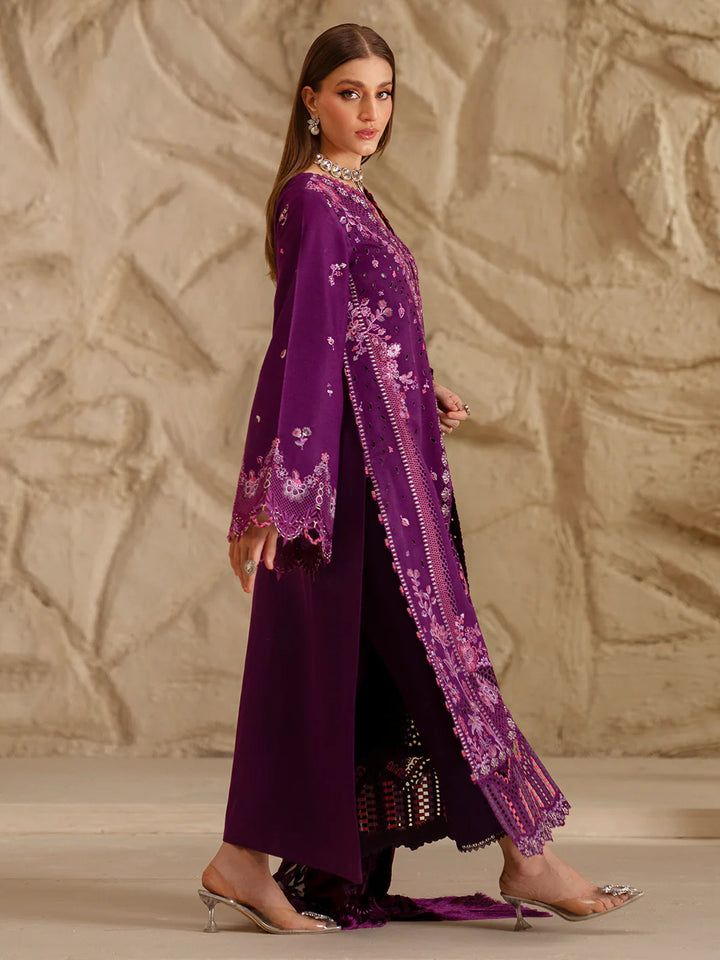 EMBROIDERED LINEN SUIT WITH PALACHI DUPATTA PLSF02