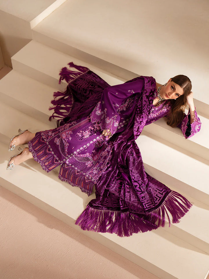 EMBROIDERED LINEN SUIT WITH PALACHI DUPATTA PLSF02