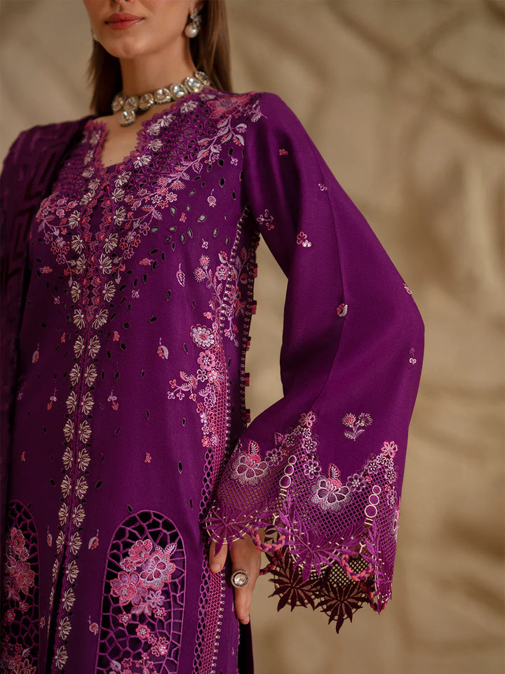 EMBROIDERED LINEN SUIT WITH PALACHI DUPATTA PLSF02