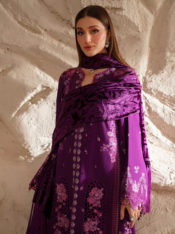 EMBROIDERED LINEN SUIT WITH PALACHI DUPATTA PLSF02