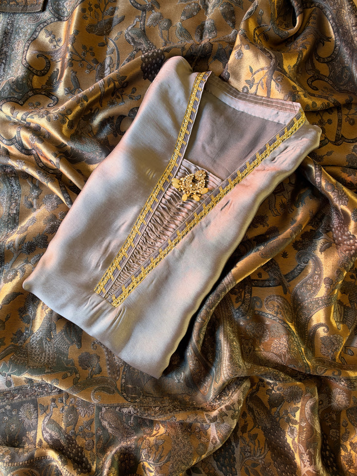 KHANI WOVEN PURE MOONLIGHT SHAWL SET KHMN05