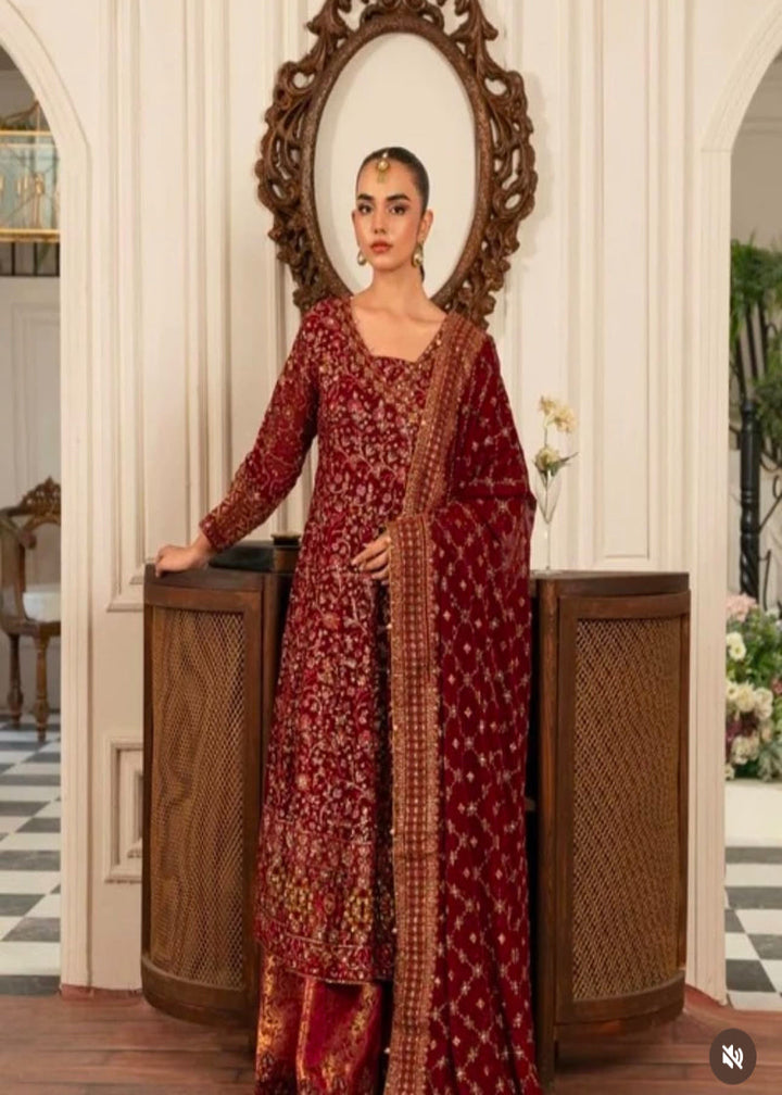 EXQUSITE CHIFFON GHARARA  PARTYWEAR ALPW106