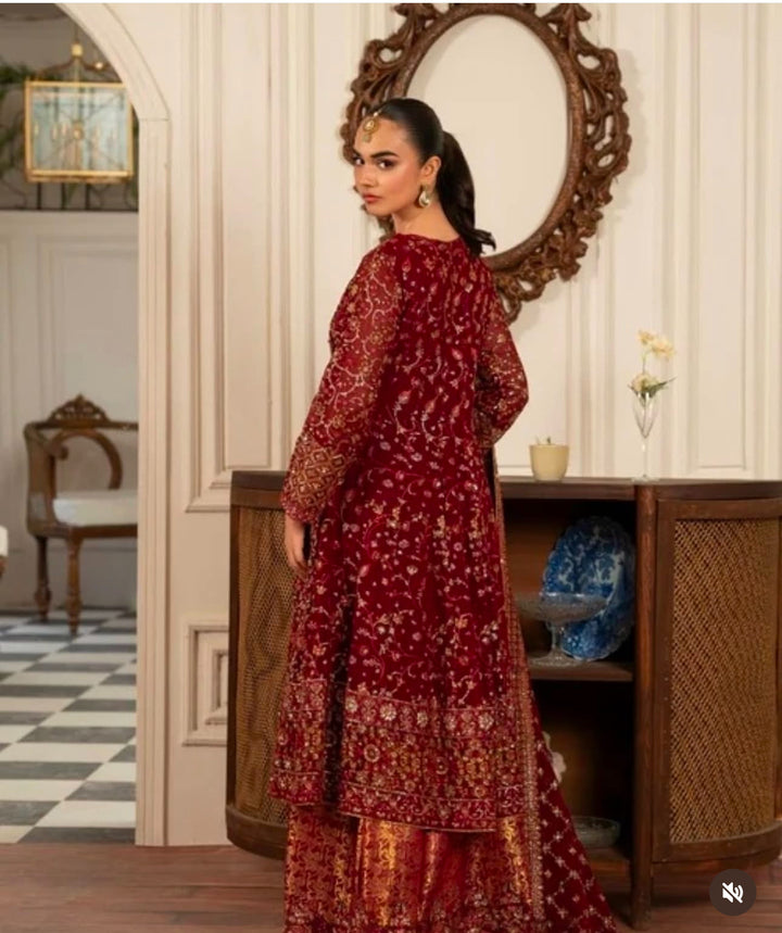 EXQUSITE CHIFFON GHARARA  PARTYWEAR ALPW106