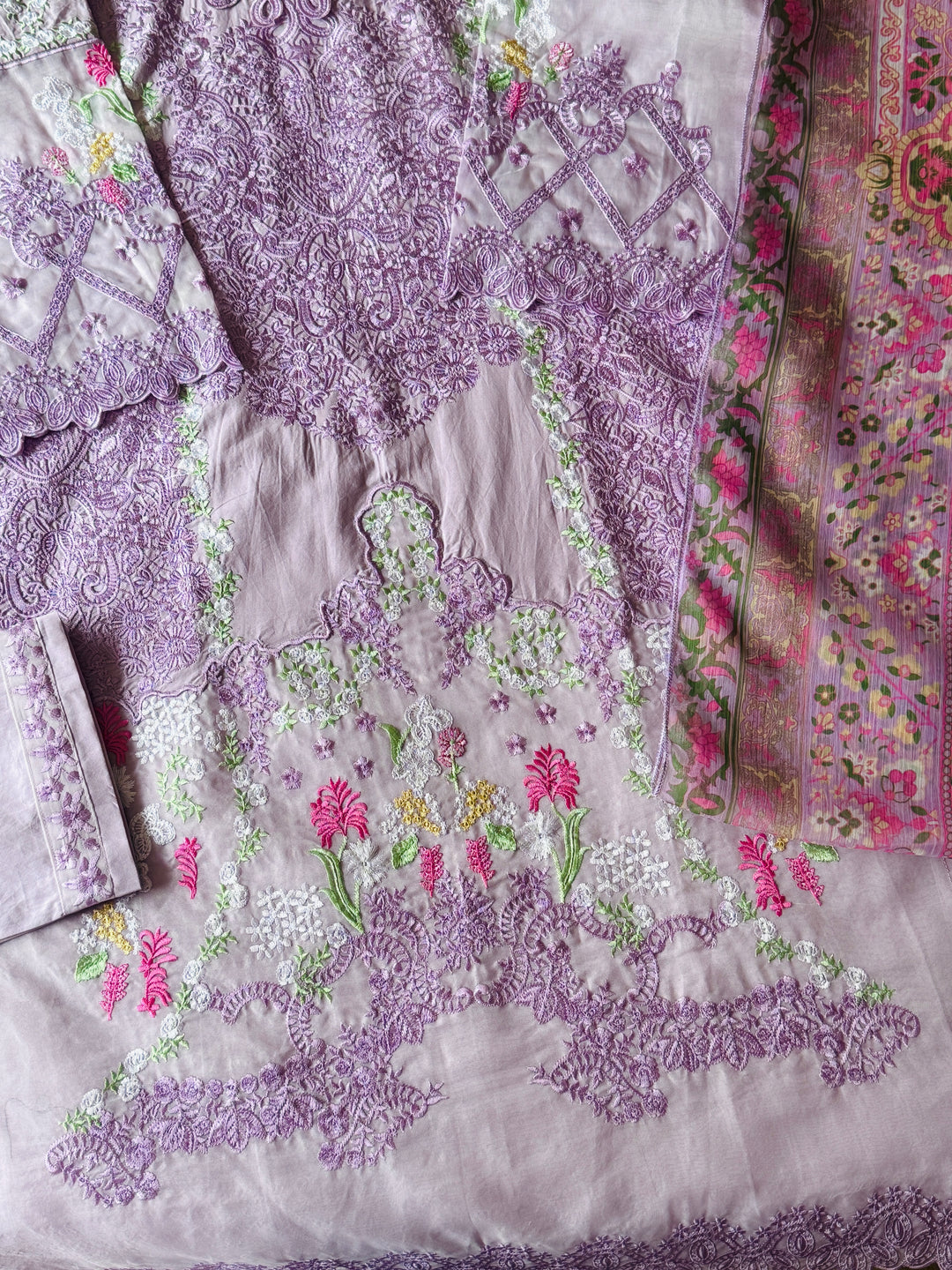EMBROIDERED CASUAL WEAR LAWN 3-PC SUITS CWSF13