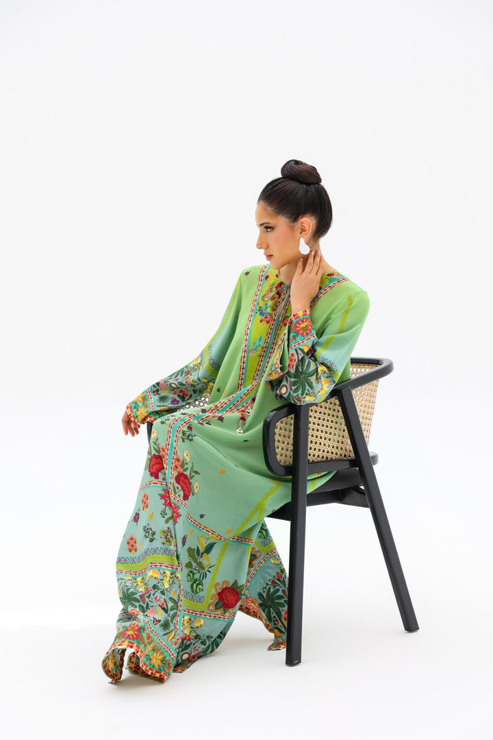 PURE CREPE SILK FUSION KAFTAN SFKF13