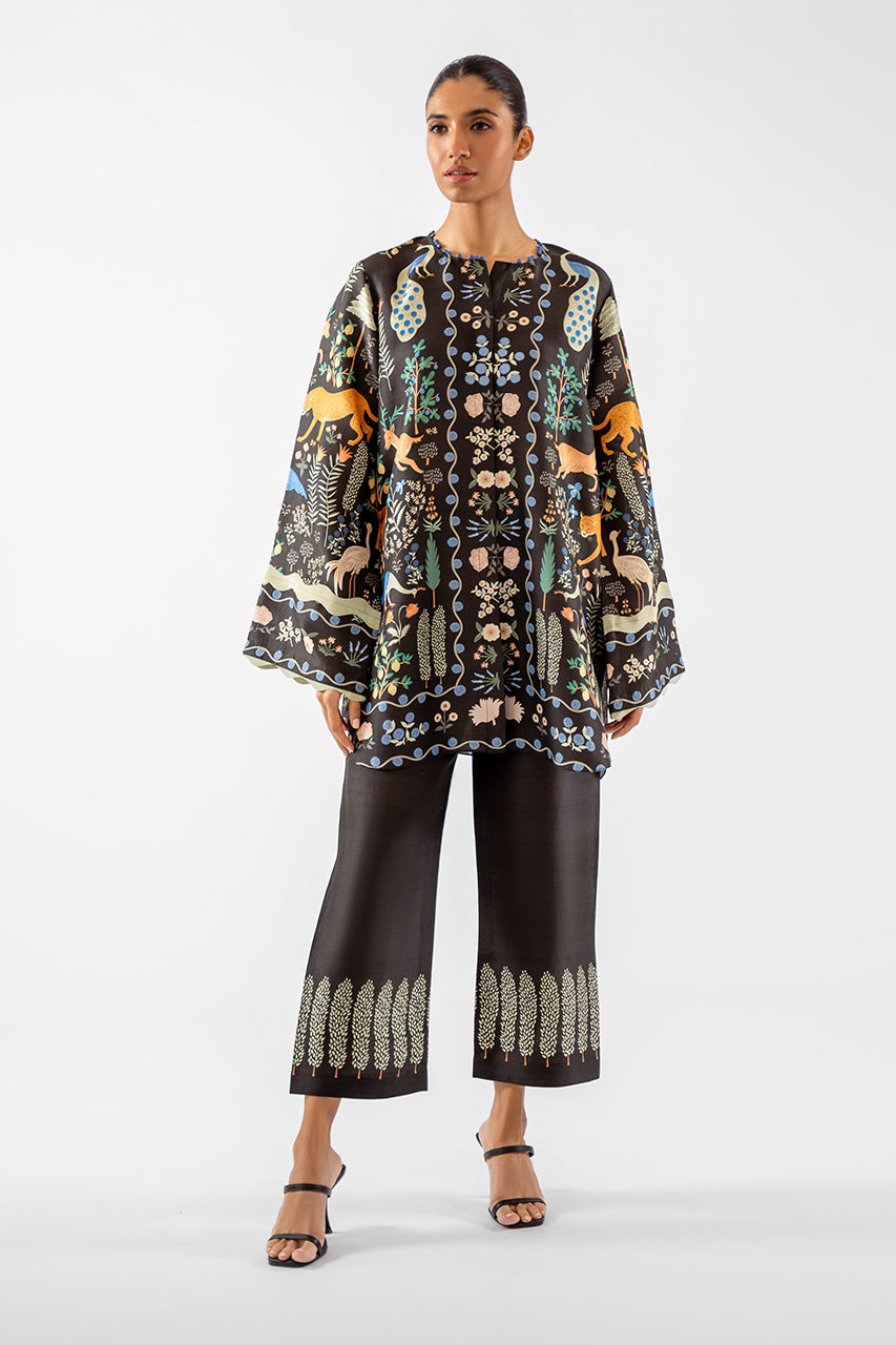 PURE CREPE SILK SUMMER FUSION CO-ORDS SFAZ08