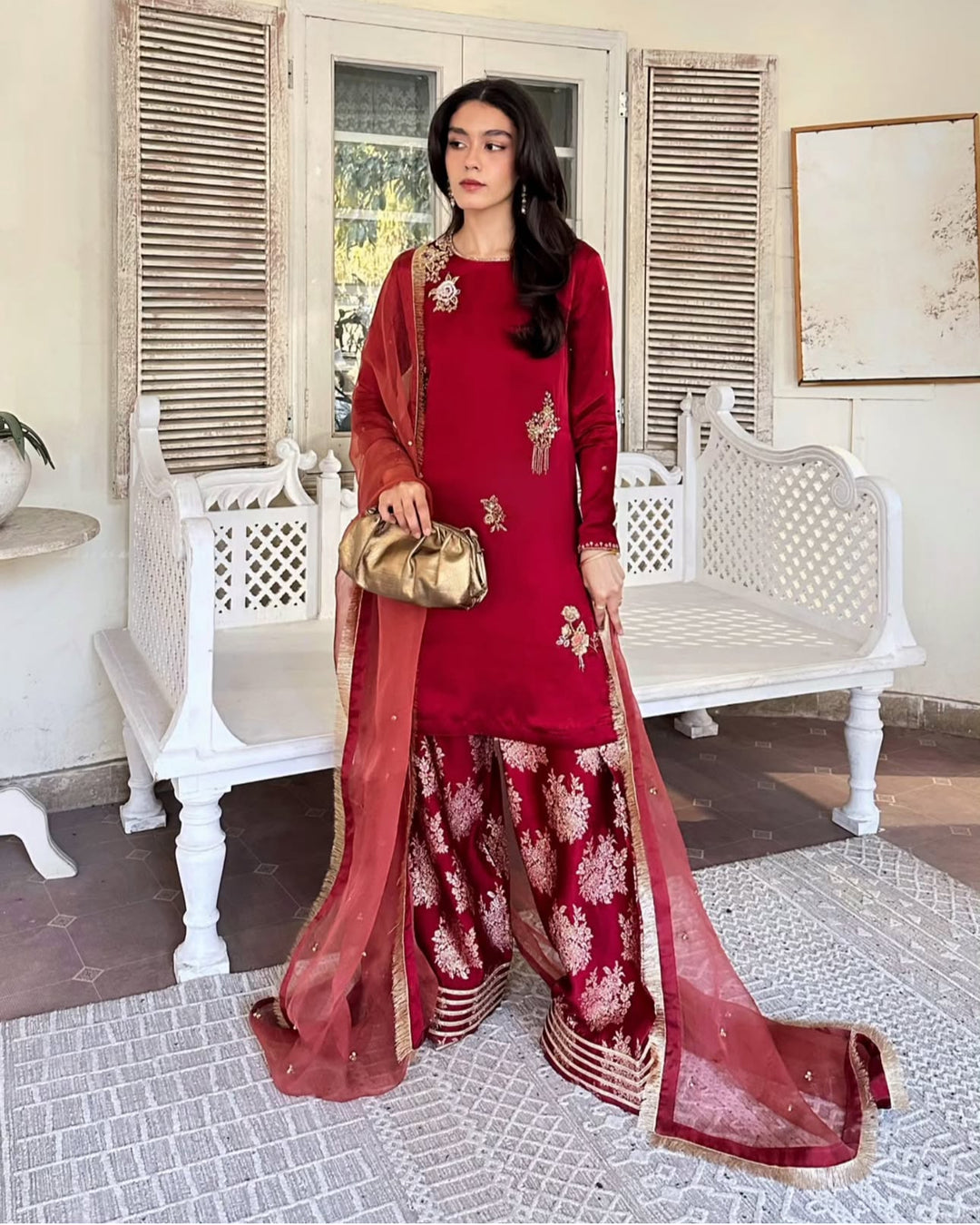 PURE SHEESHA SILK FARSHI SHALWAR FRSH34