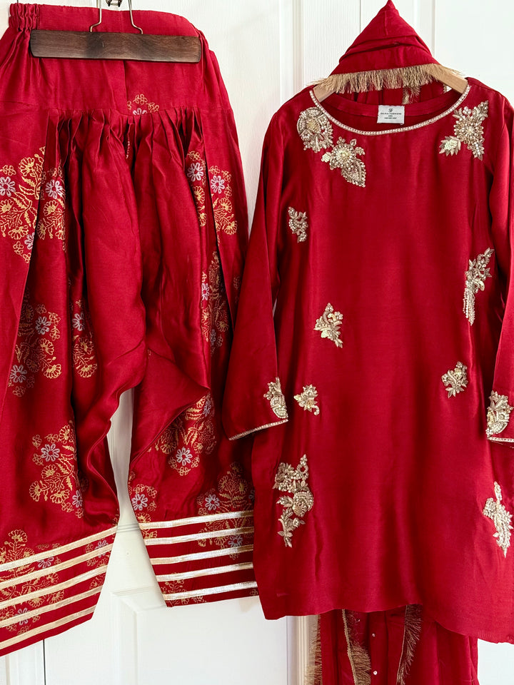 PURE SHEESHA SILK FARSHI SHALWAR FRSH34