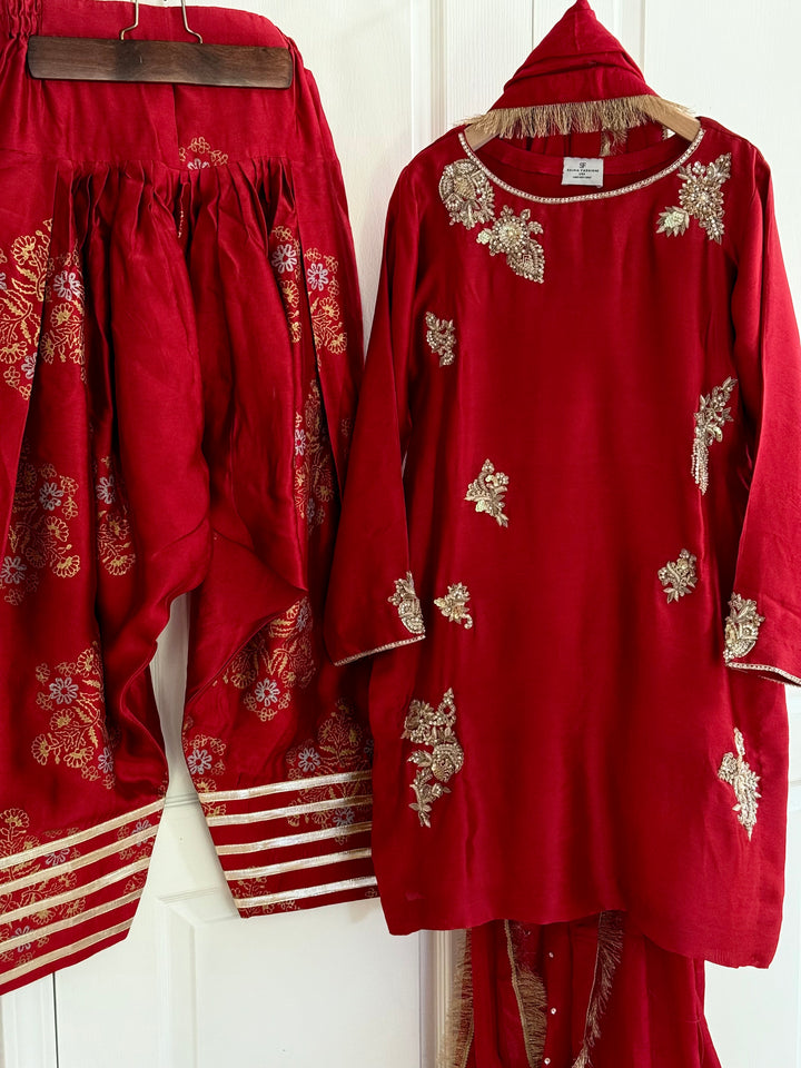 PURE SHEESHA SILK FARSHI SHALWAR FRSH34
