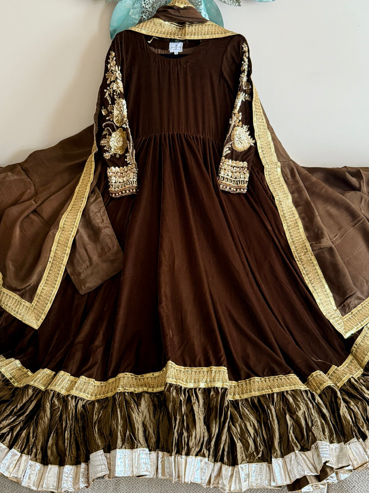 VELVET FORMAL FROCK PARTYWEAR SUIT VLSF01