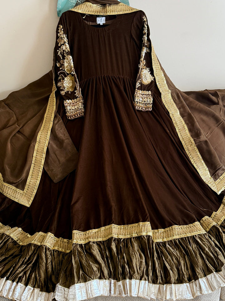 VELVET FORMAL FROCK PARTYWEAR SUIT VLSF01