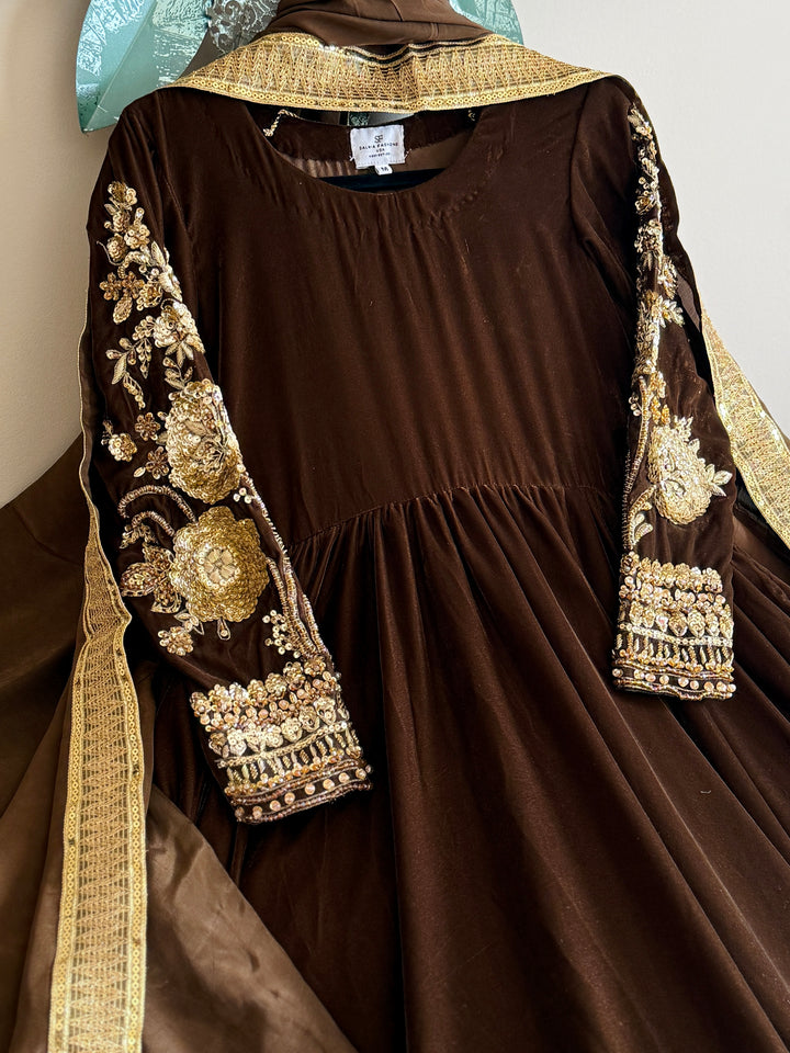 VELVET FORMAL FROCK PARTYWEAR SUIT VLSF01