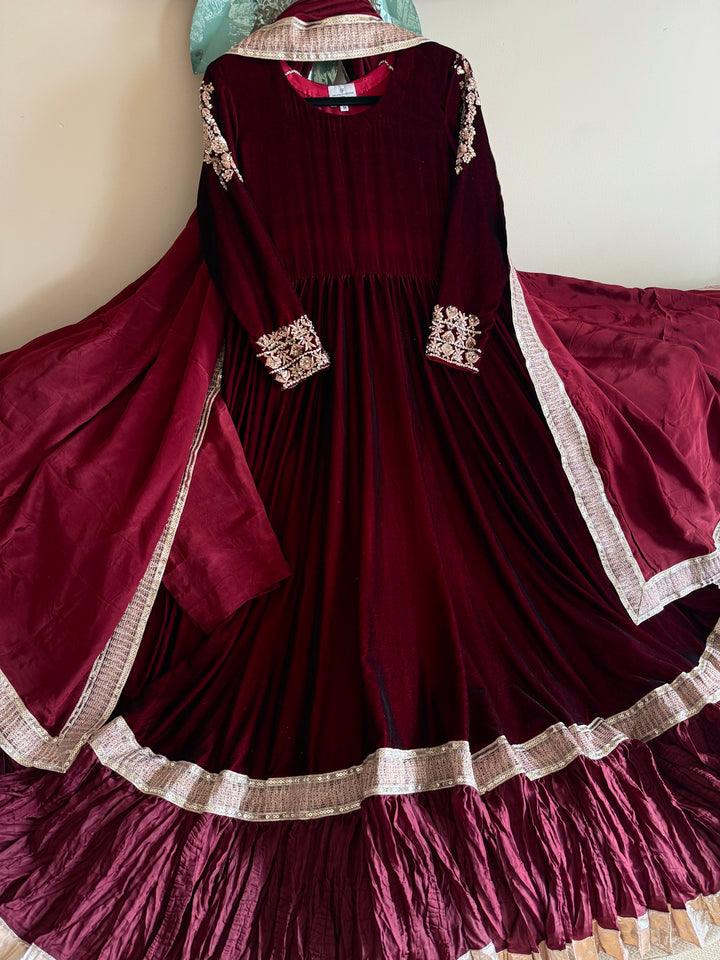 VELVET FORMAL FROCK PARTYWEAR SUIT VLSF02