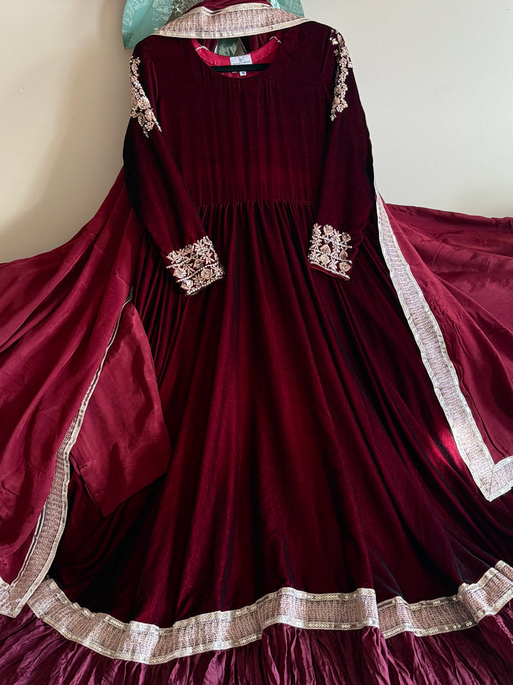 VELVET FORMAL FROCK PARTYWEAR SUIT VLSF02