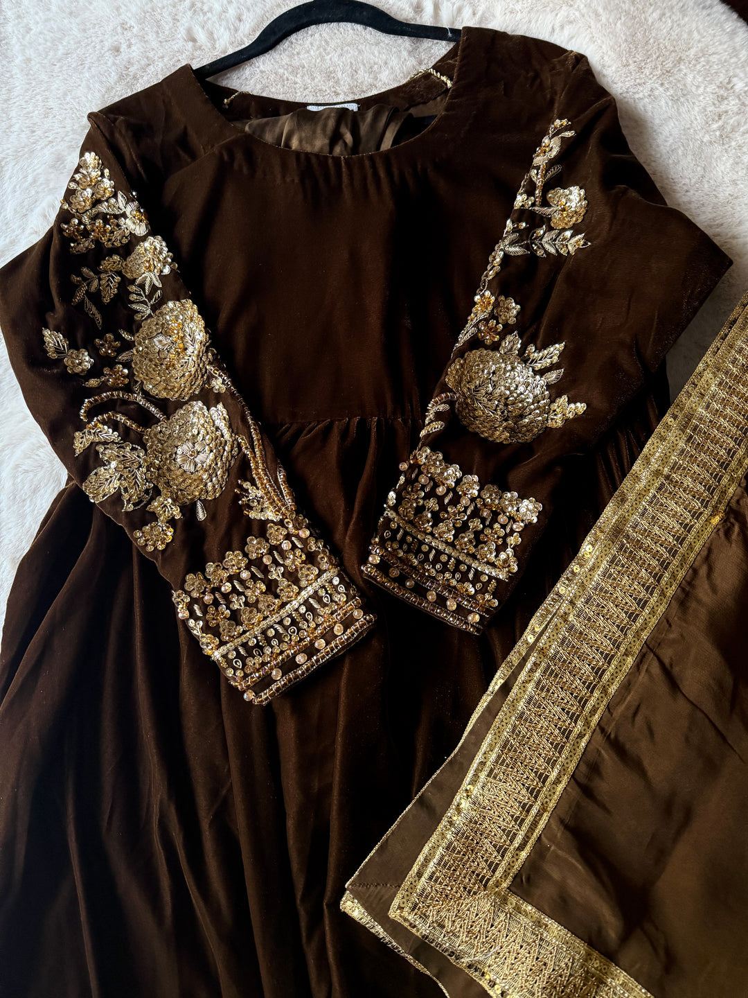 VELVET FORMAL FROCK PARTYWEAR SUIT VLSF01