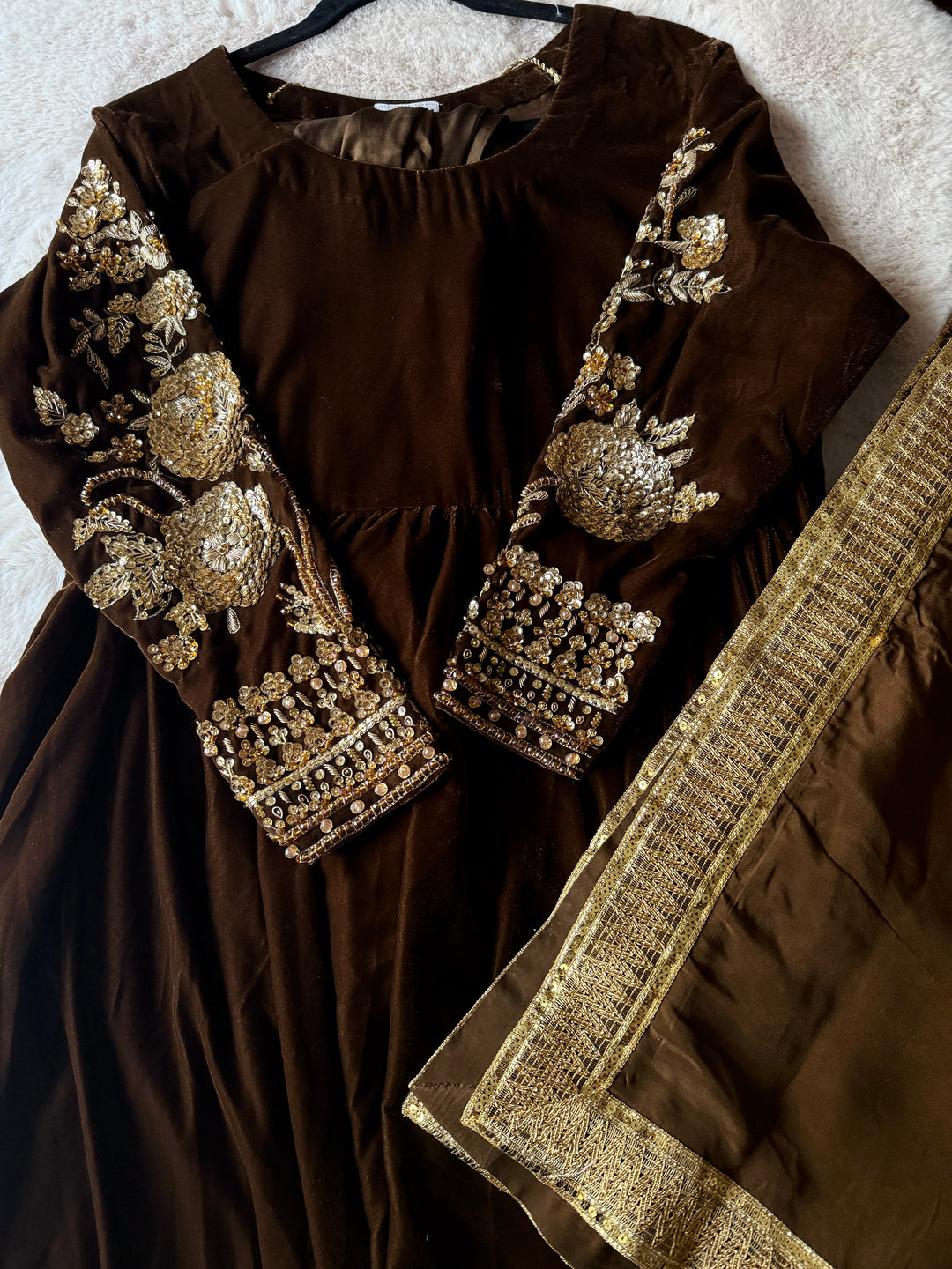 VELVET FORMAL FROCK PARTYWEAR SUIT VLSF01