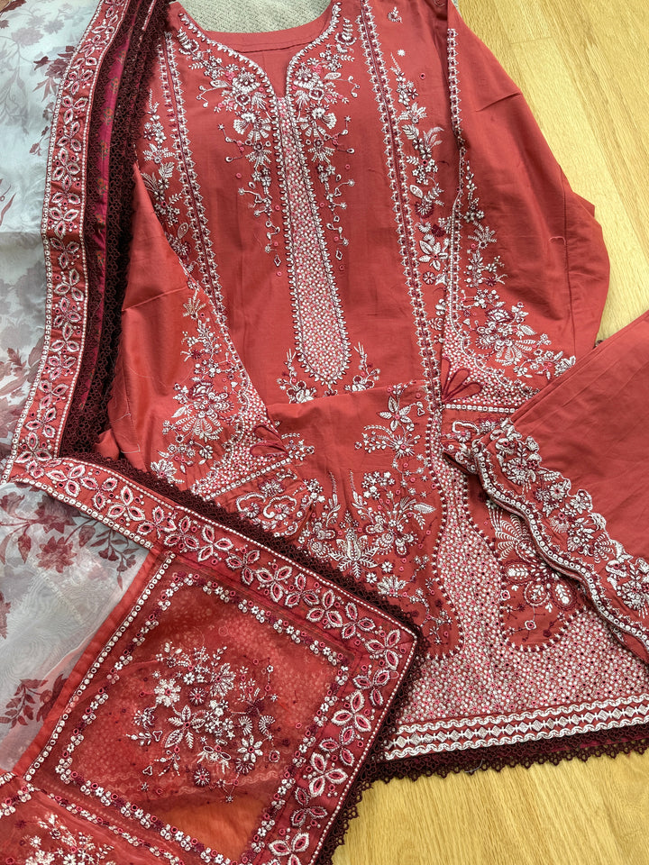 HUSSAIN REHAR LUXURY LAWN COLLECTION 2025 FLARE