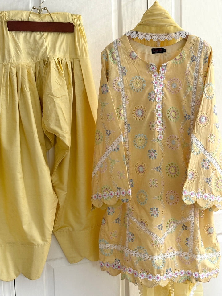 SCHIFFLI EMBROIDERED FARSHI SHALWAR SCFR07