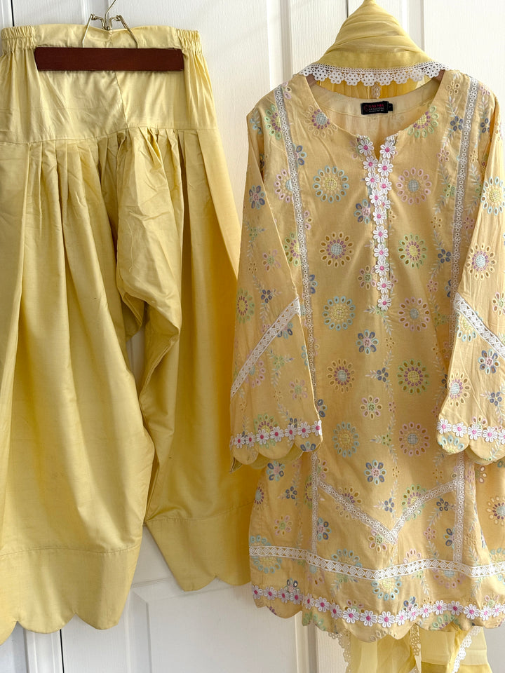 SCHIFFLI EMBROIDERED FARSHI SHALWAR SCFR07