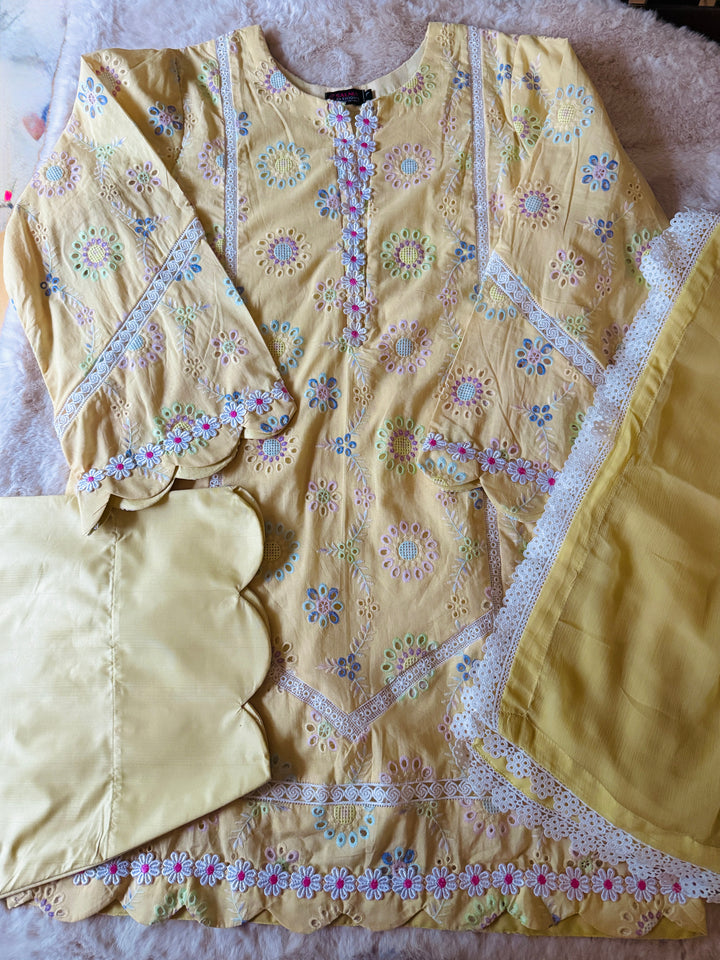 SCHIFFLI EMBROIDERED FARSHI SHALWAR SCFR07