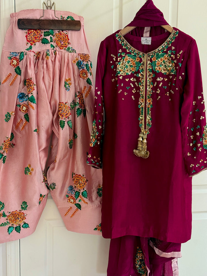 PURE SHEESHA SILK FARSHI SHALWAR FRSH40