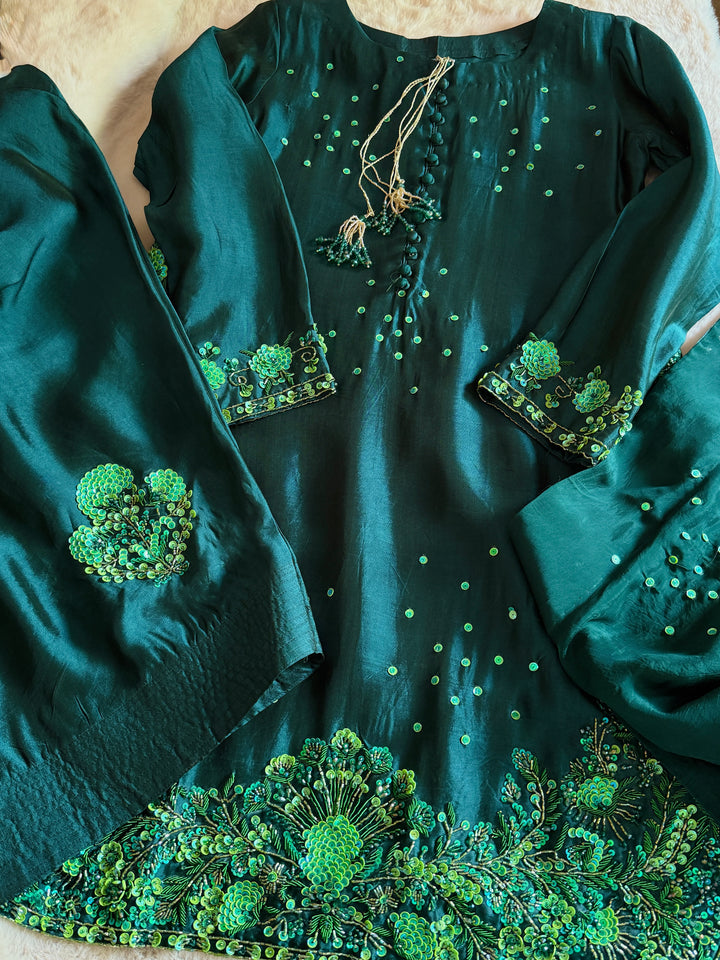 PURE SHEESHA SILK FARSHI SHALWAR FRSH41