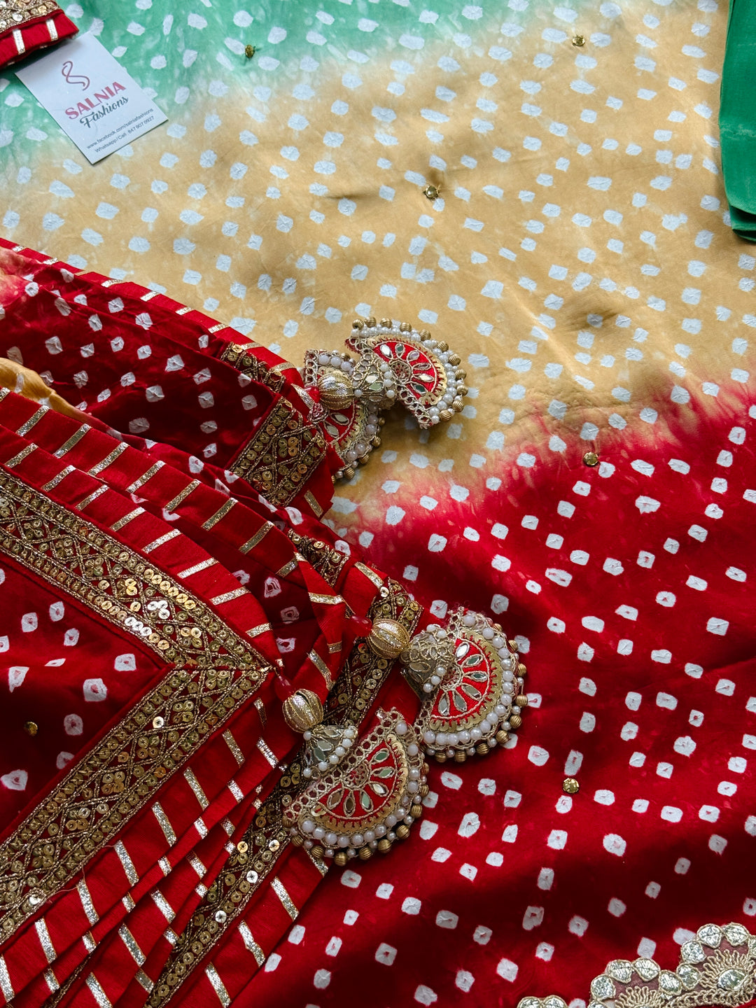 PURE SILK CHUNRI SUIT(CUSTOM SERIES) SFCH02