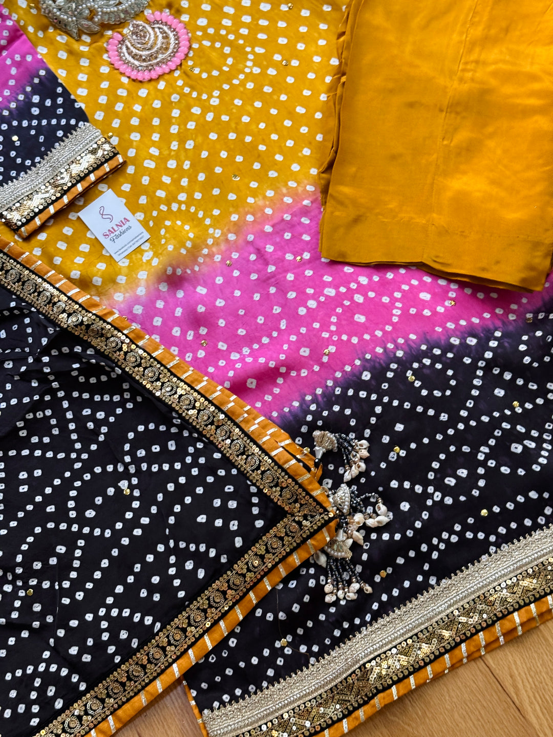 PURE SILK CHUNRI SUIT(CUSTOM SERIES) SFCH05