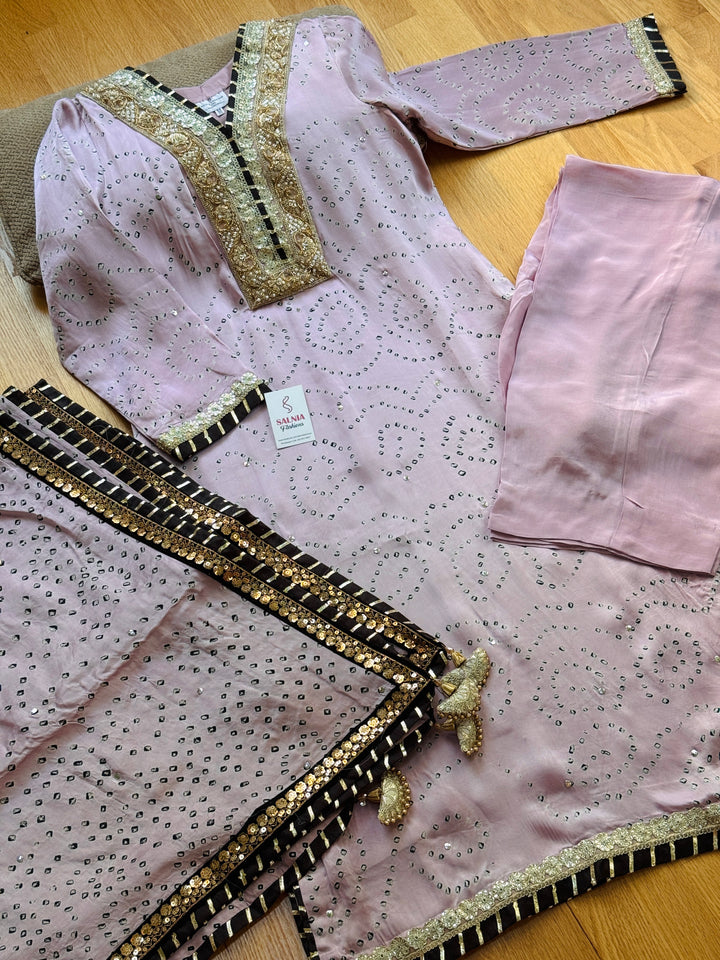 PURE SILK CHUNRI SUIT(CUSTOM SERIES) SFCH06