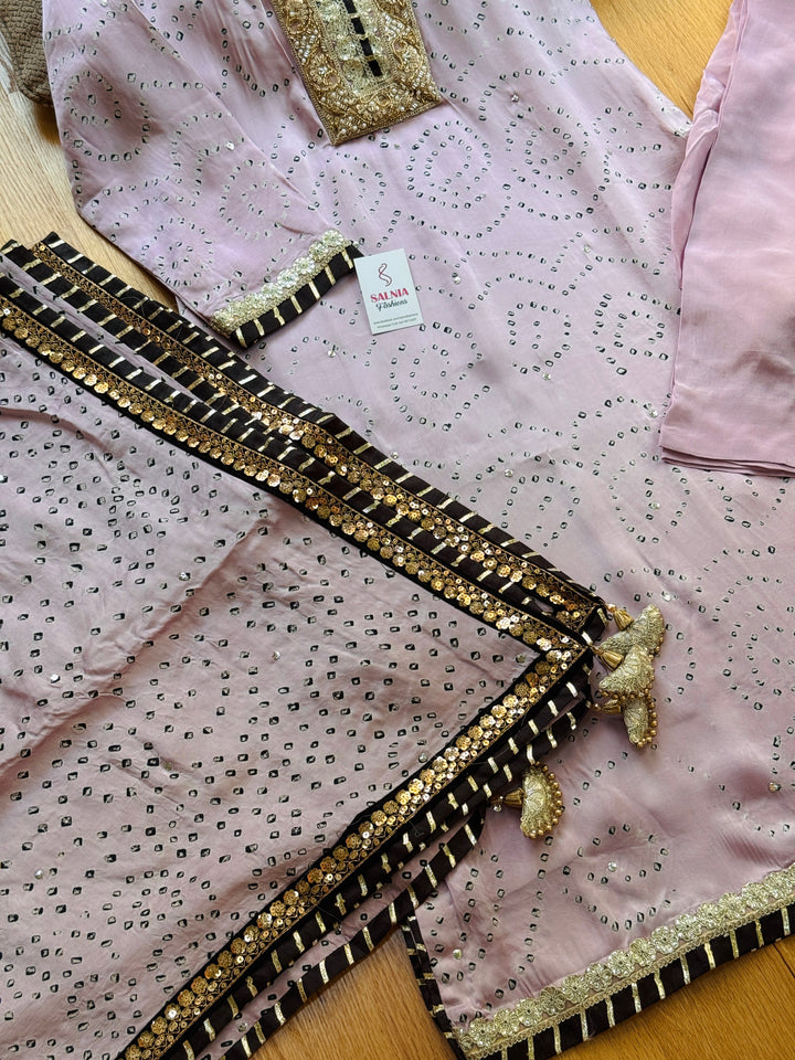 PURE SILK CHUNRI SUIT(CUSTOM SERIES) SFCH06