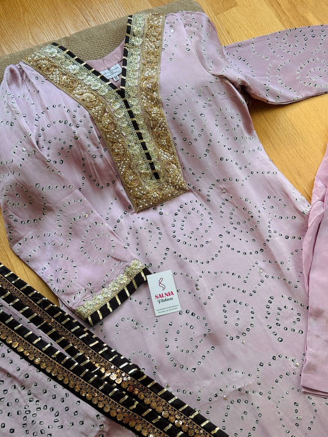 PURE SILK CHUNRI SUIT(CUSTOM SERIES) SFCH06
