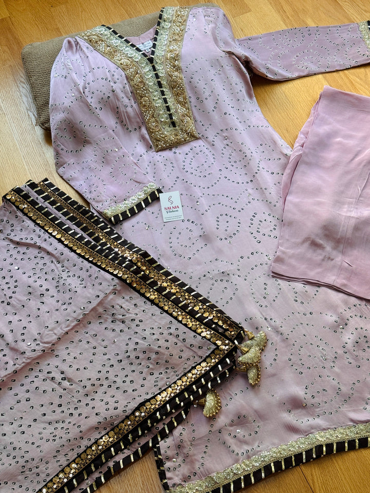 PURE SILK CHUNRI SUIT(CUSTOM SERIES) SFCH06