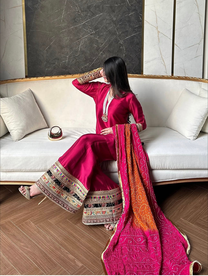 PARTYWEAR CHUNRI SUITS CHSF04