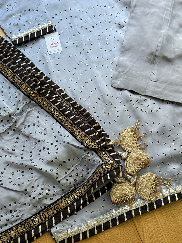 PURE SILK CHUNRI SUIT(CUSTOM SERIES) SFCH08