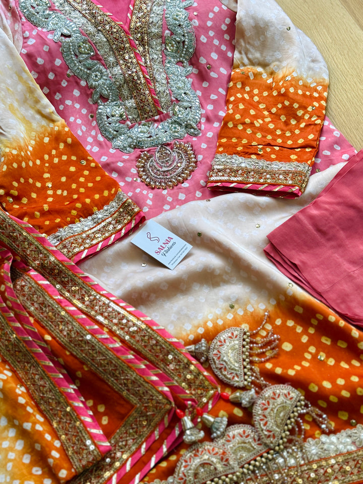 PURE SILK CHUNRI SUIT(CUSTOM SERIES) SFCH11
