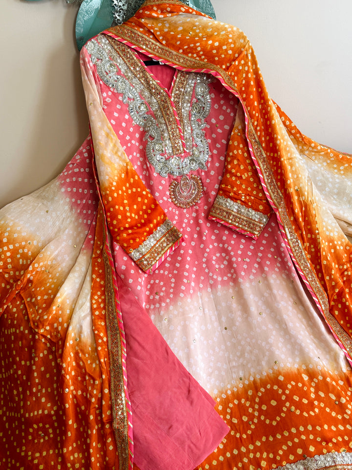 PURE SILK CHUNRI SUIT(CUSTOM SERIES) SFCH11