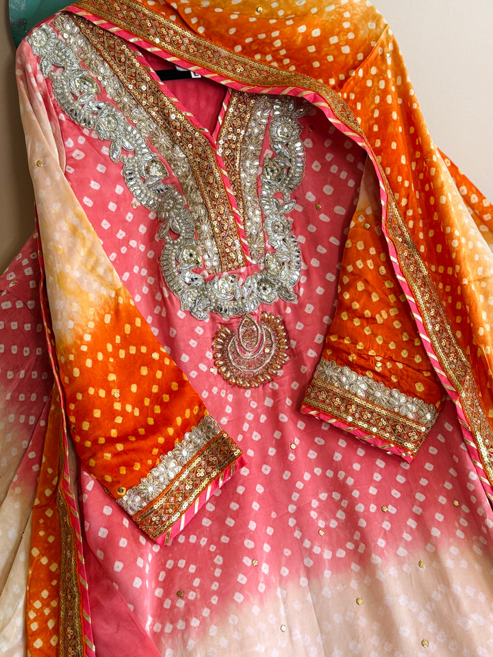 PURE SILK CHUNRI SUIT(CUSTOM SERIES) SFCH11