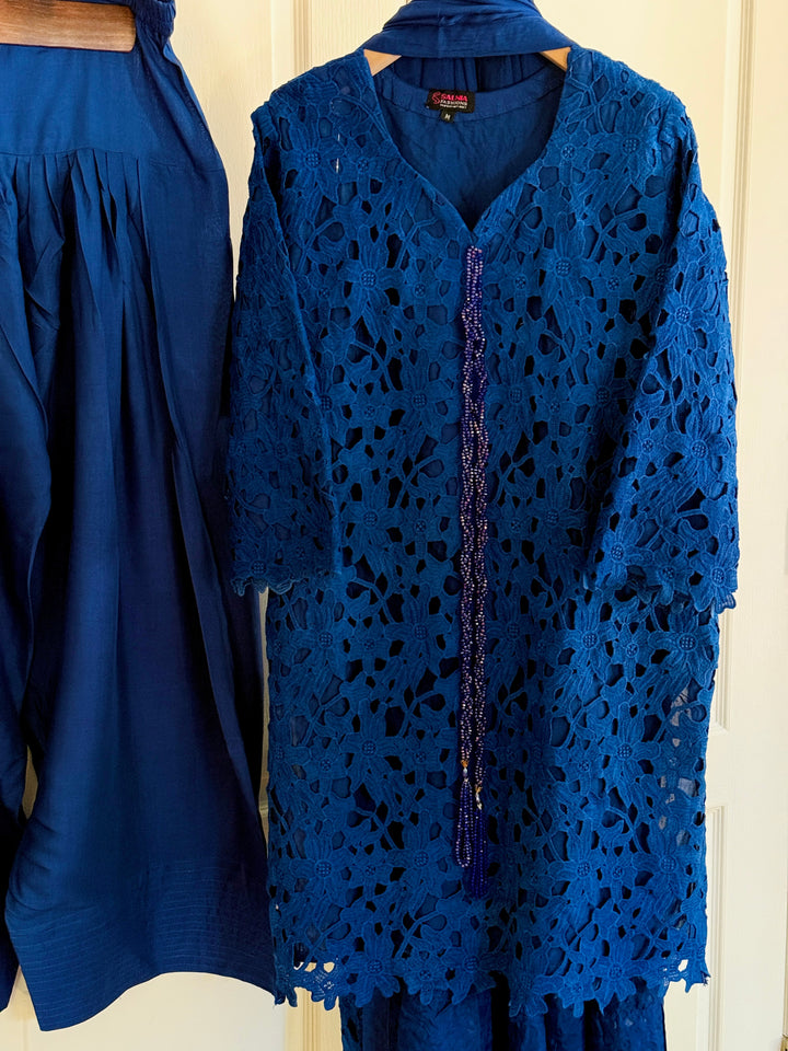 CUTWORK EMBROIDERED FARSHI SHALWAR SCFR12