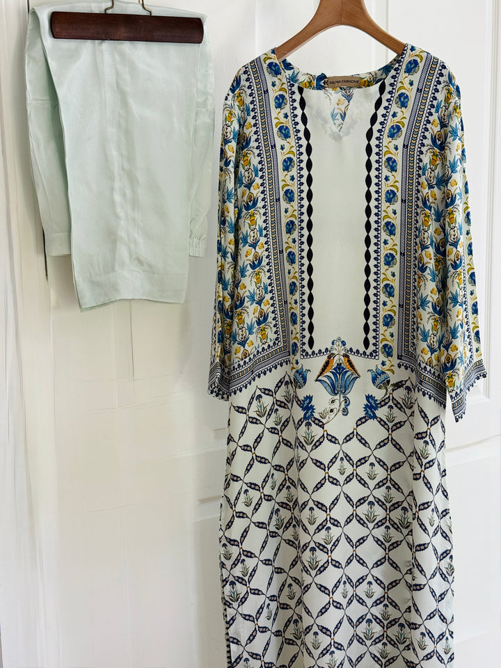 PURE CREPE SILK FUSION KAFTAN SFKF13