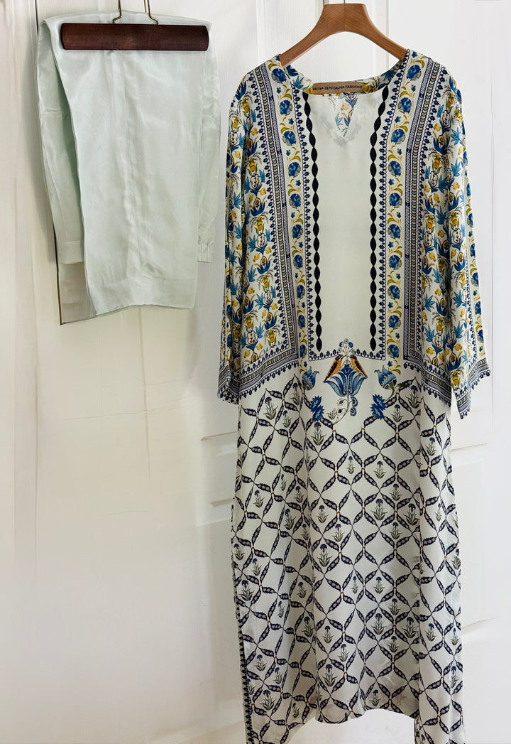 PURE CREPE SILK FUSION KAFTAN SFKF13