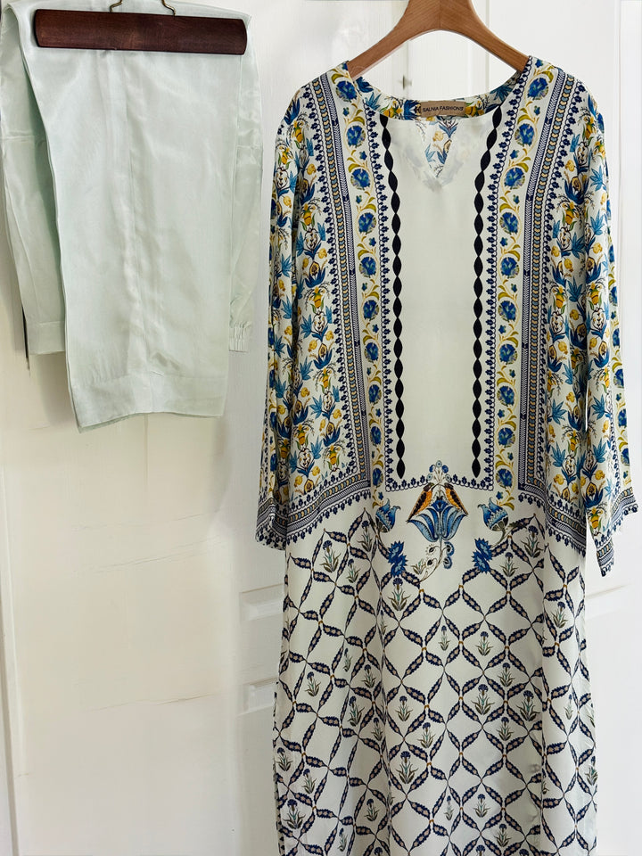 PURE CREPE SILK FUSION KAFTAN SFKF13