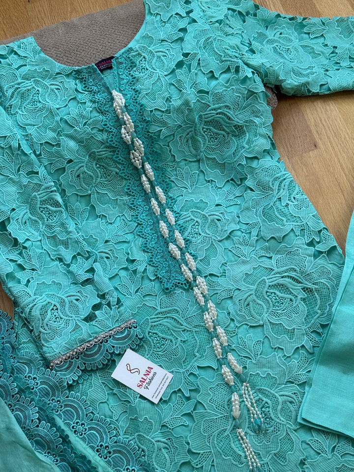 CUTWORK EMBROIDERED SUIT SCST17